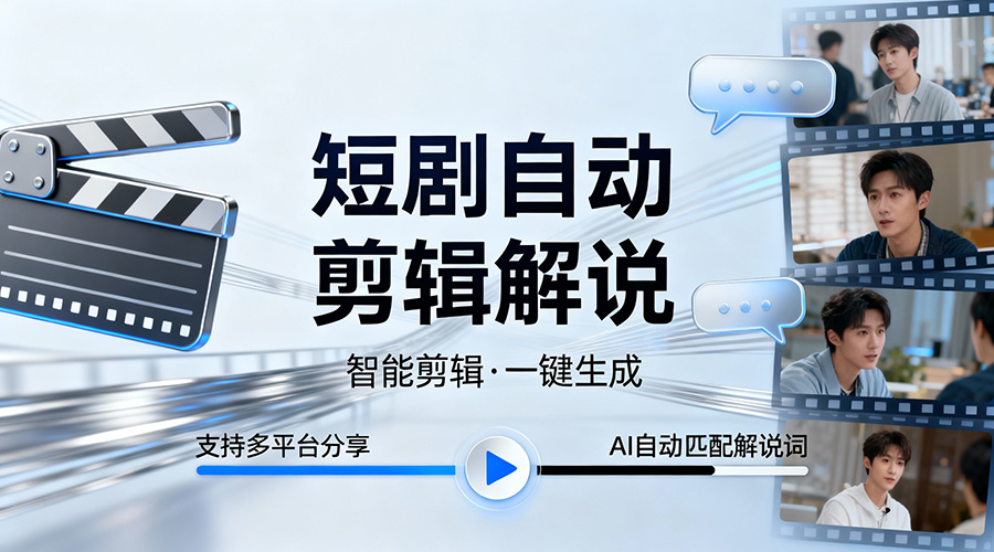 短剧自动解说APP