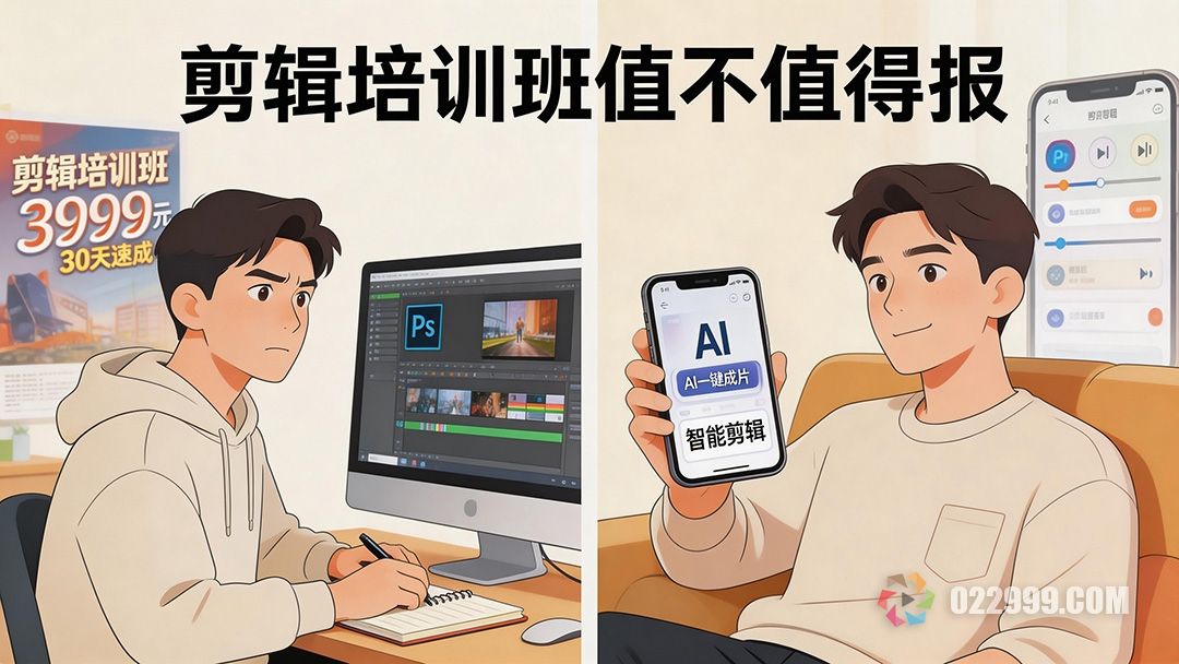 花几千块报剪辑培训班，还不如用 AI 自动剪辑自学1.jpg