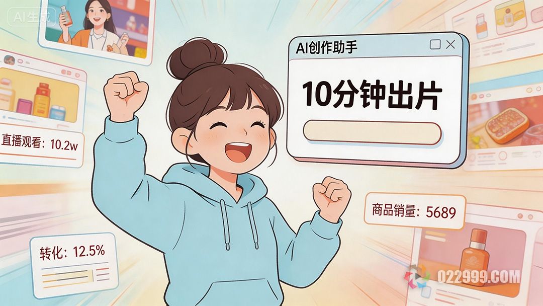 零基础做带货,别再死磕剪辑了,AI 让你 10 分钟出片1.jpg