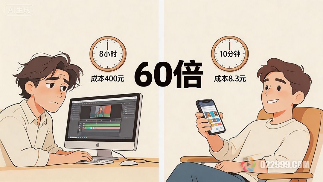 8小时剪辑 vs 10分钟AI,你的时间值多少钱1.jpg